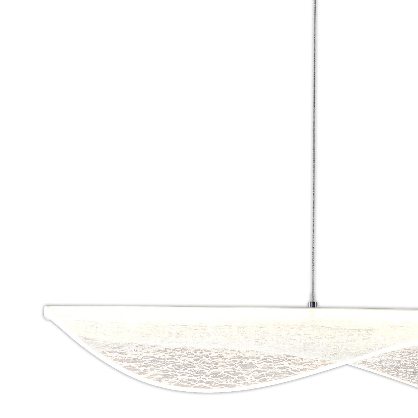Bianca Pendant, 40W LED, 3000K, 2450lm, White, Acrylic, 3yrs Warranty by Mantra