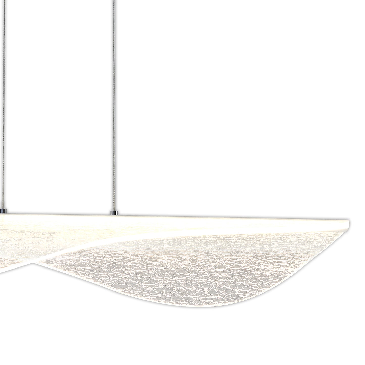 Bianca Pendant, 40W LED, 3000K, 2450lm, White, Acrylic, 3yrs Warranty by Mantra
