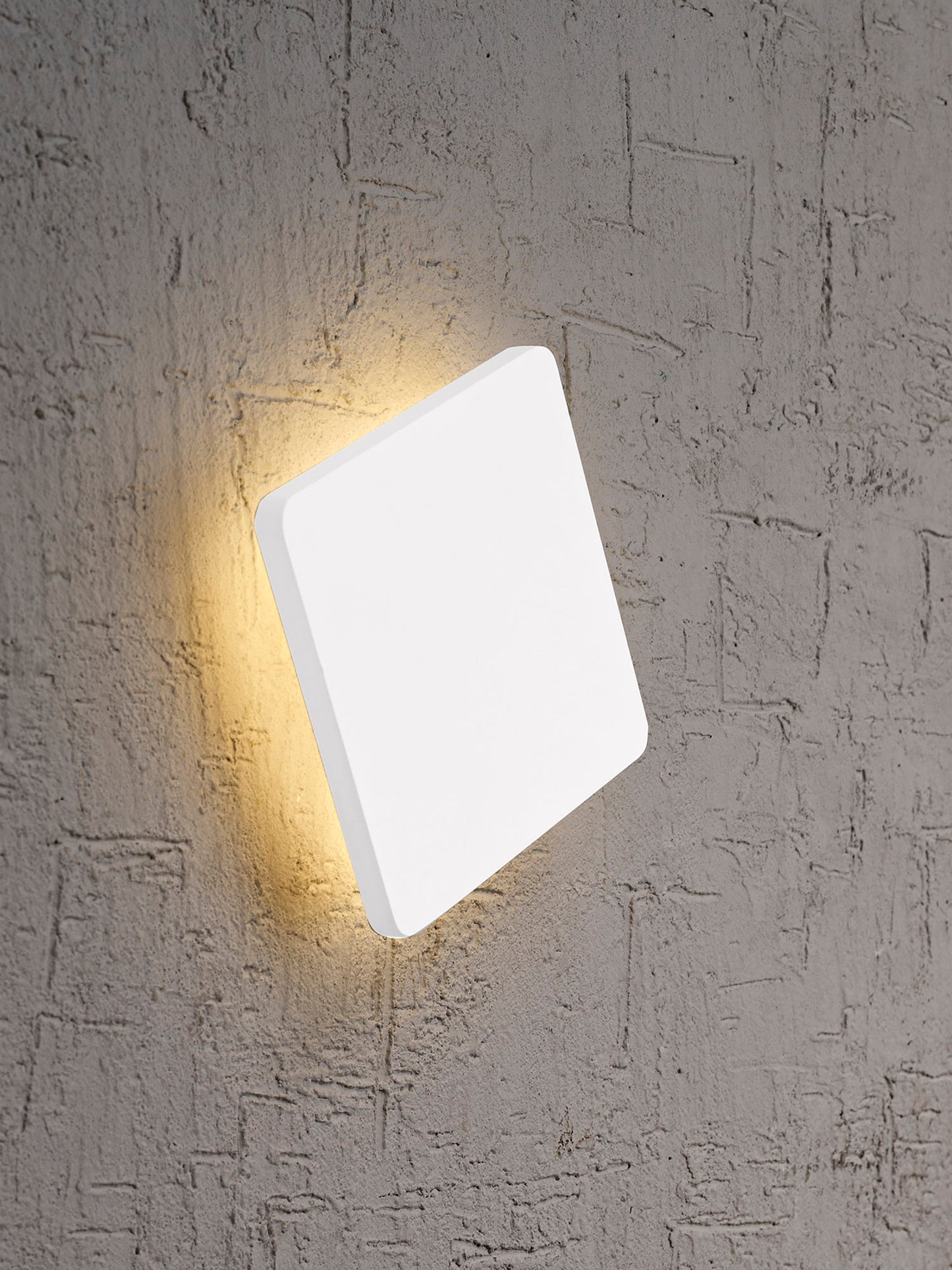Bora Bora Wall Light 13cm Square 6W LED 3000K, 540lm, Matt White, 3yrs Warranty by Mantra