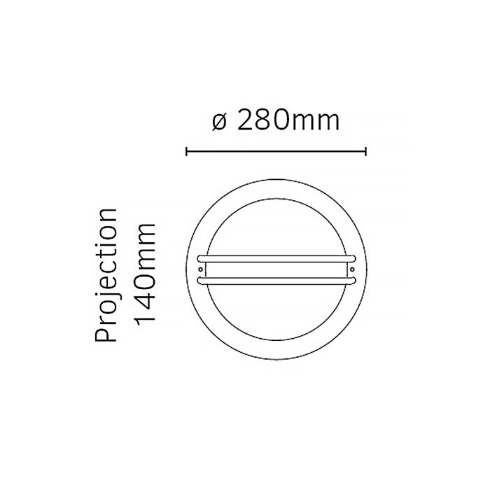 Bremen 1 Light Wall Lantern - Galvanised With Opal Polycarbonate