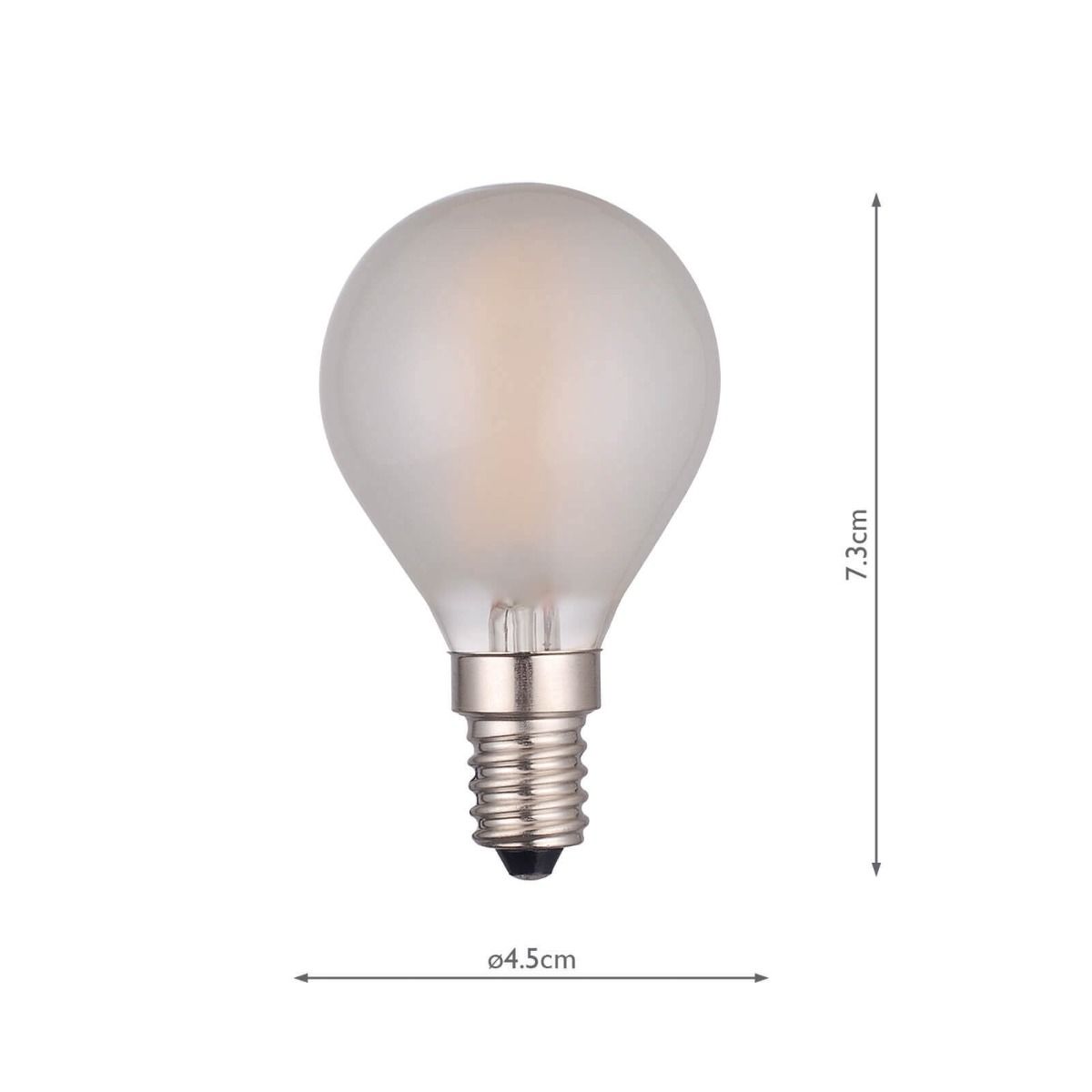(Pack of 5) LED Golf Ball Light Bulb (Lamp) SES/E14 4W 450LM