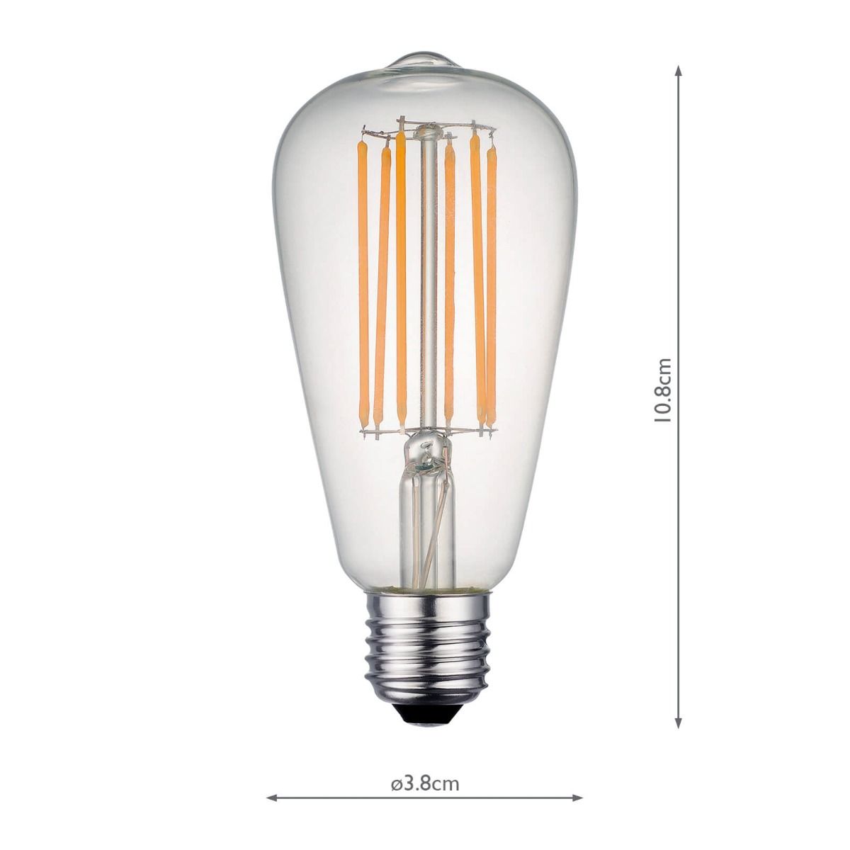 (Pack of 5) LED Rustika Light Bulb (Lamp) ES/E27 7W 750LM