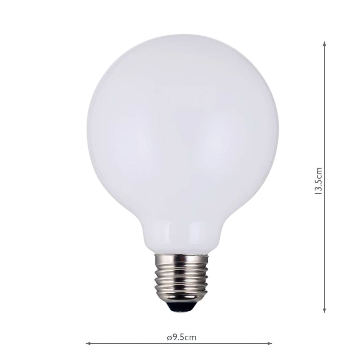 (Pack of 5) LED Globe Light Bulb (Lamp) ES/E27 6W 700LM