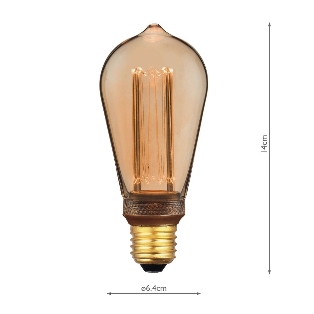 (Pack of 5) LED Rustika Light Bulb (Lamp) ES/E27 3.5W 120LM