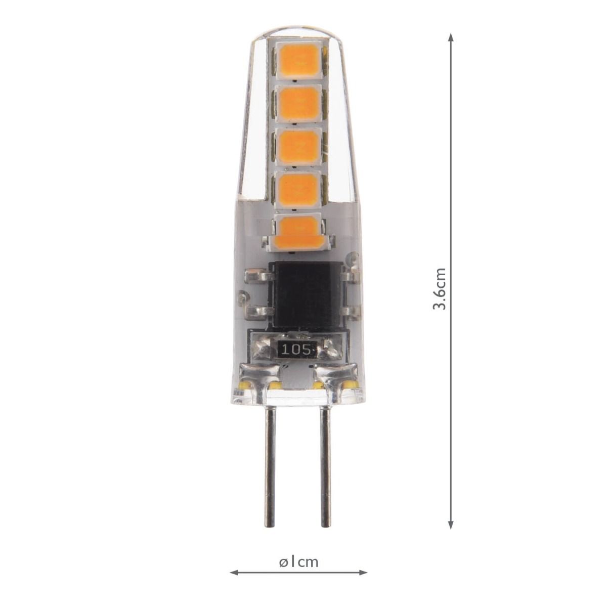 (Pack of 10) LED G4 Light Bulb (Lamp) 2W 200LM 3000K