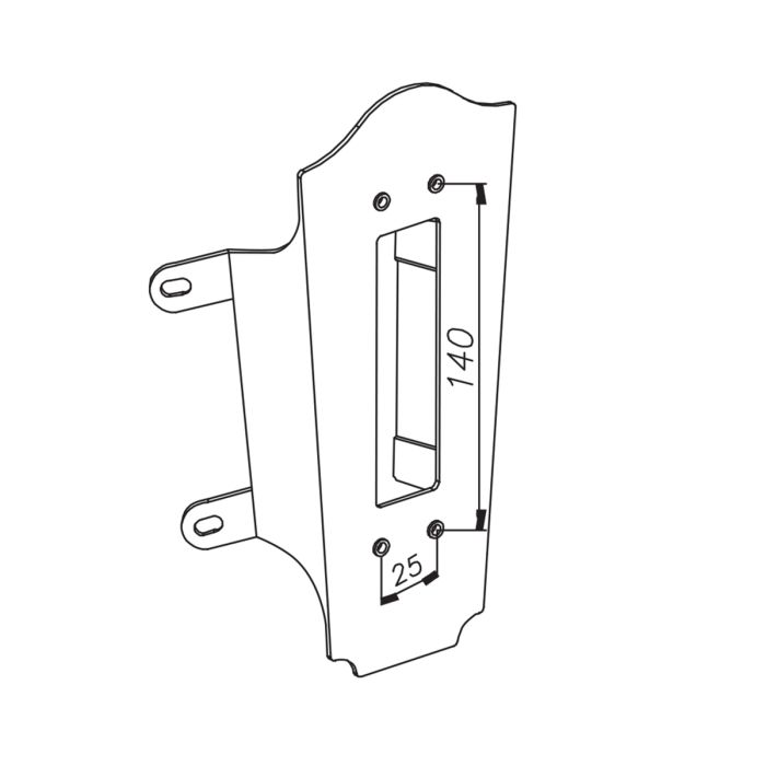 Corner Bracket 4 - Black