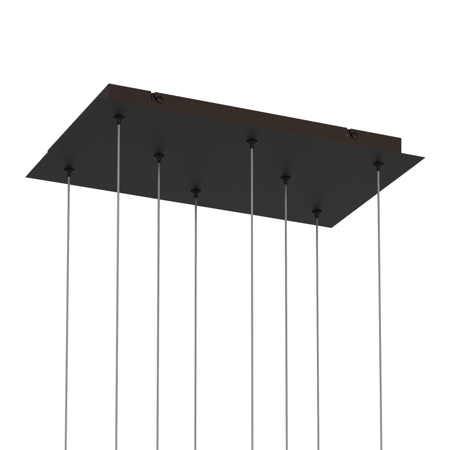 Cala Rectangle 8 Light Pendant, 48W LED, 3000K, 3360lm, Sand White/Sand Black/Gold/Rust Brown, 3yrs Warranty by Mantra