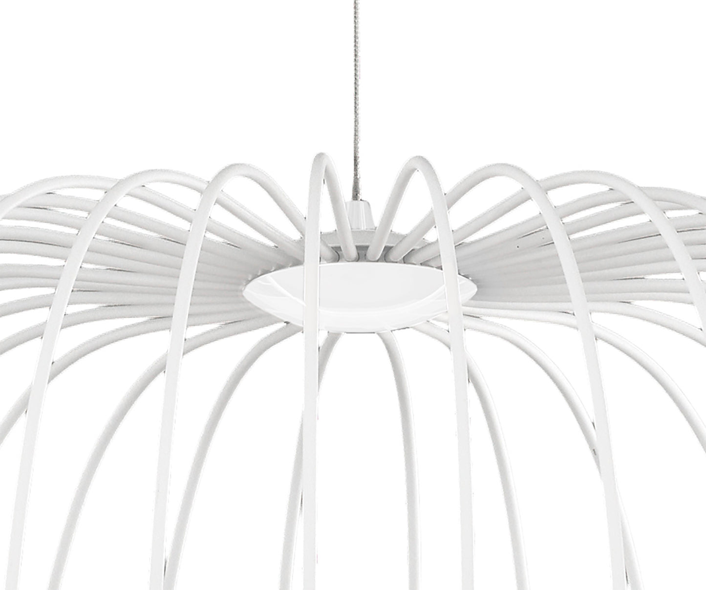 Celeste Pendant 61cm Round, 30W LED, 3000K, 2100lm, White, 3yrs Warranty by Mantra