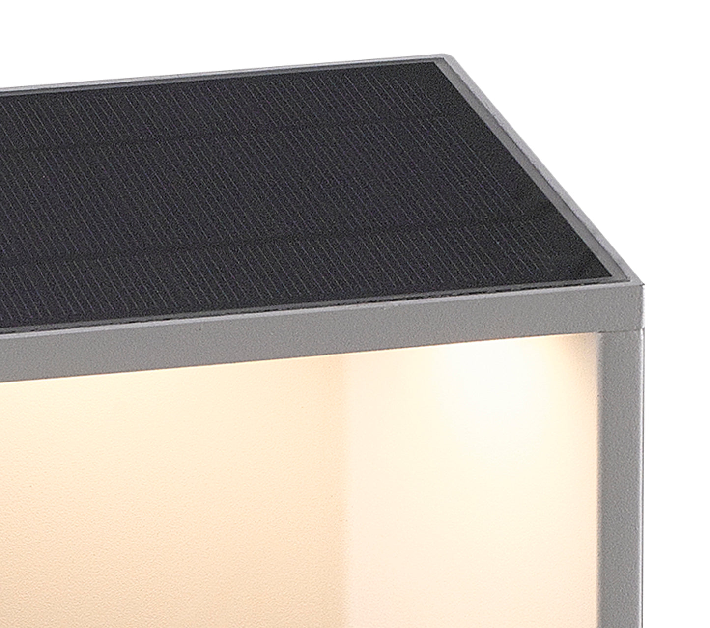 Chevalier Bollard Solar/Sensor, 2.2W LED, 3000K, 188lm, IP54, Graphite, 3yrs Warranty by Mantra