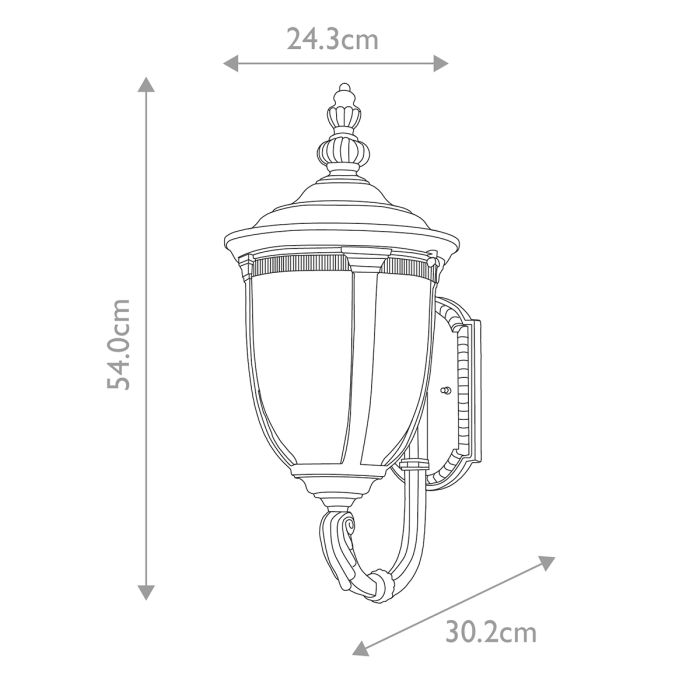 Cleveland 1 Light Medium Wall Lantern - Weathered Bronze