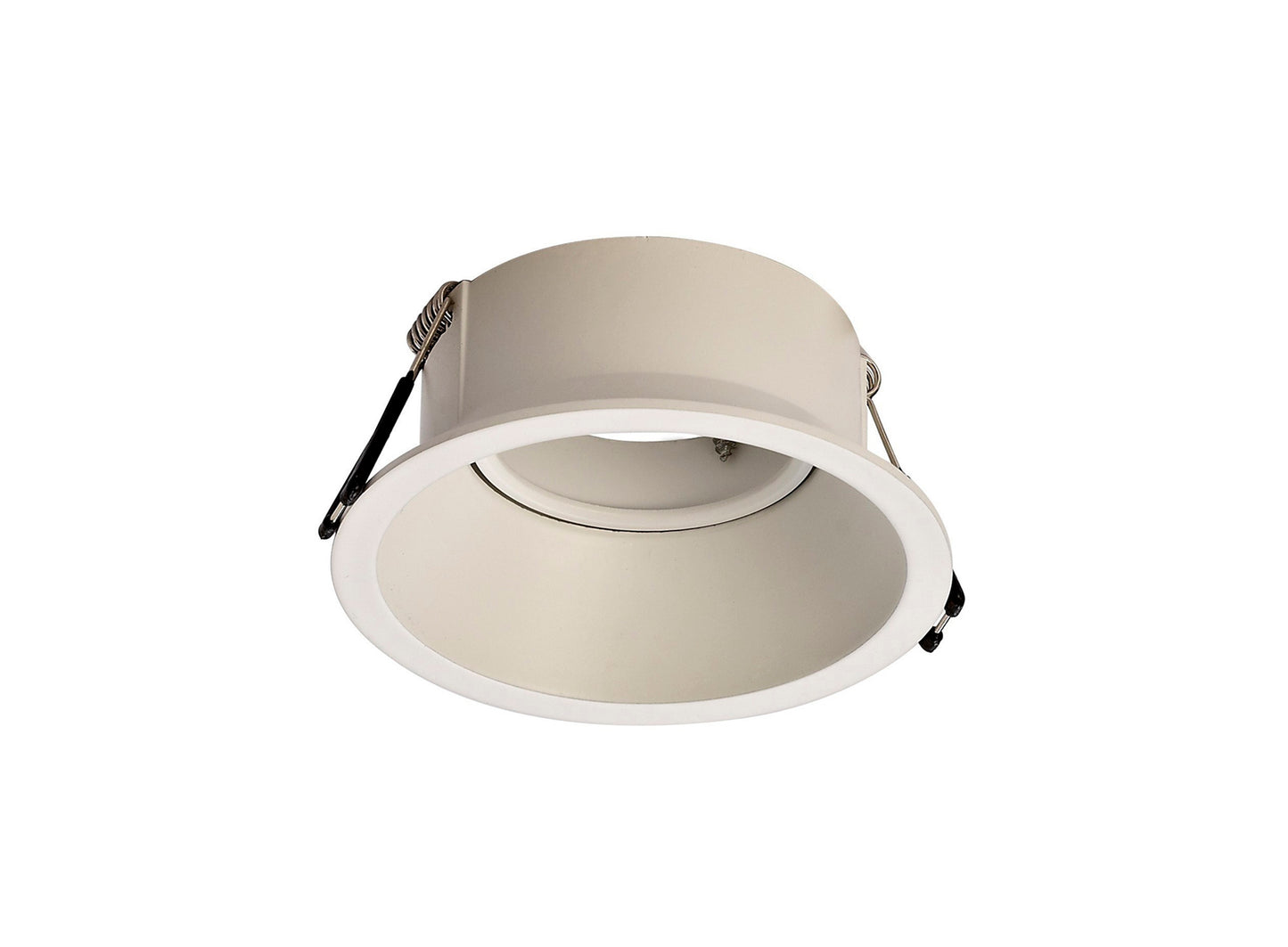 Comfort 9.6cm Round Downlight GU10, Matt White, Cut Out: 85mm, Lampholder Included by Mantra
