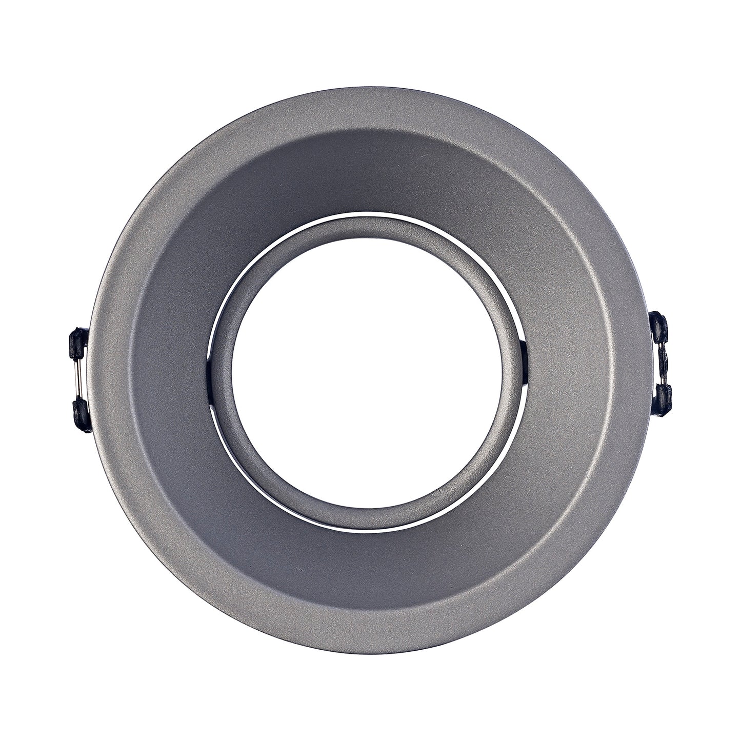 Comfort 9.6cm Round Downlight GU10, Matt Silver, Cut Out: 85mm, Lampholder Included by Mantra