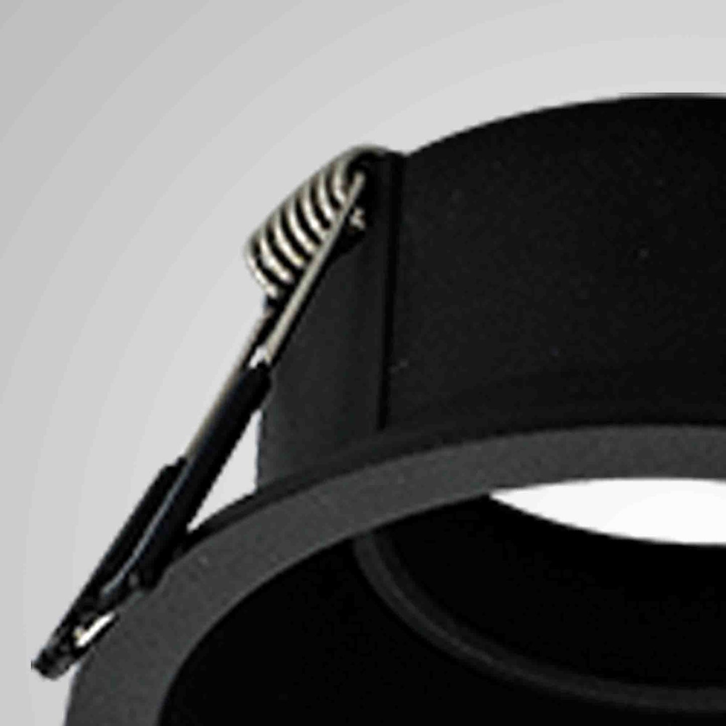 Comfort 9.6cm Round Downlight GU10, Matt Black, Cut Out: 80mm, Lampholder Included by Mantra