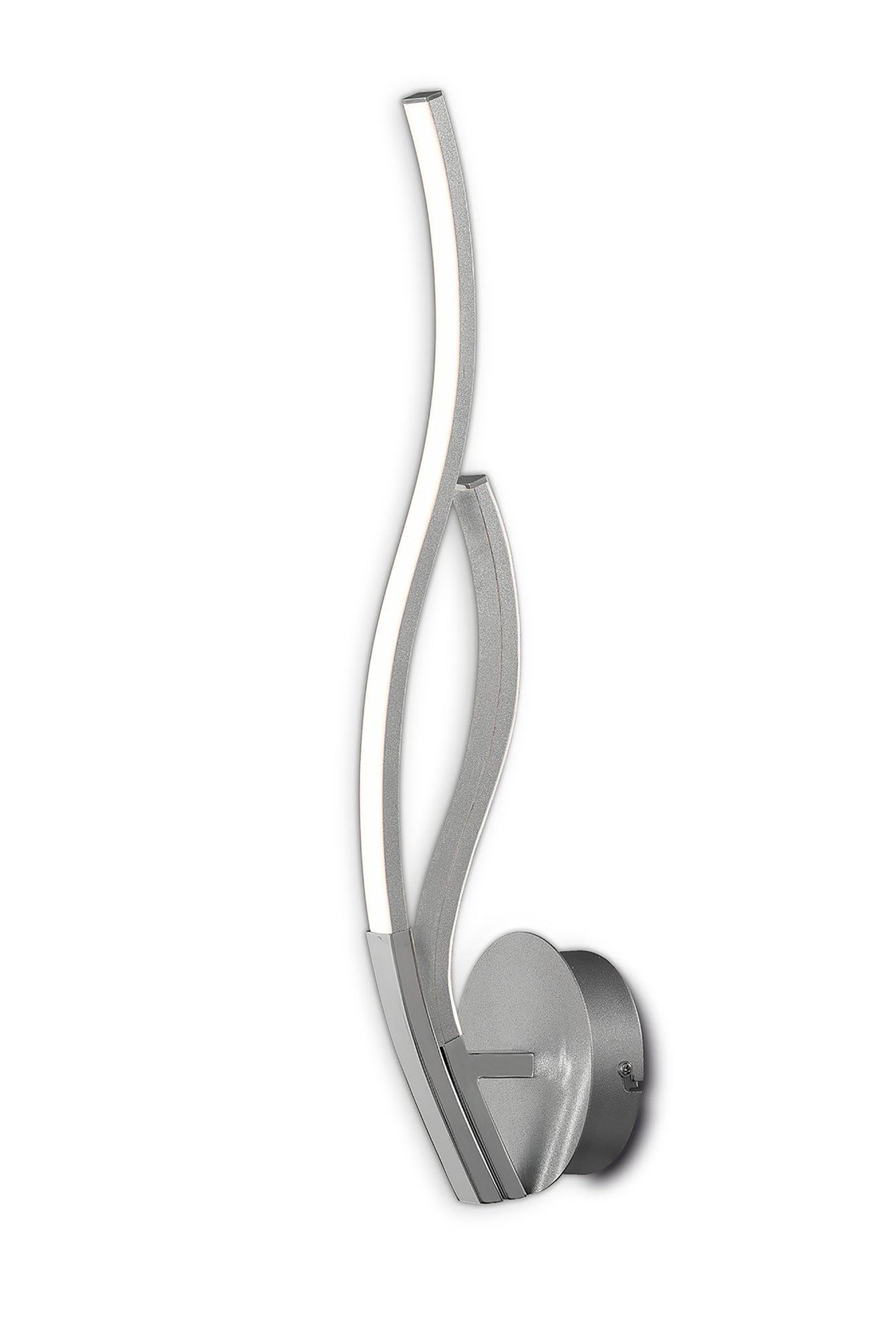 Corinto Wall Light, 12W LED, 3000K, 960lm, Silver Chrome, 3yrs Warranty by Mantra