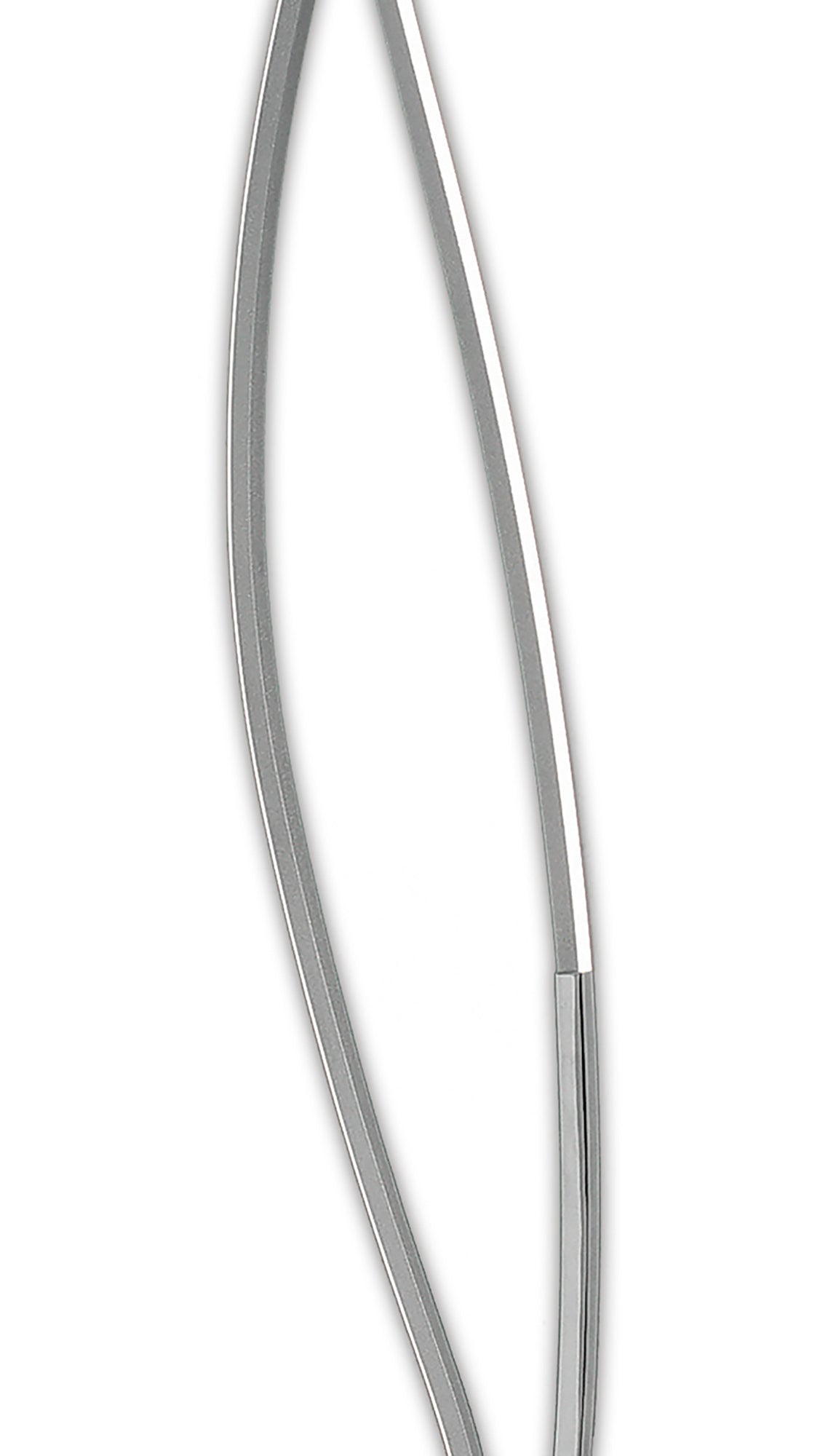 Corinto Floor Lamp 174cm, 30W LED, 3000K, 2400lm Dimmable, Silver Chrome, 3yrs Warranty by Mantra