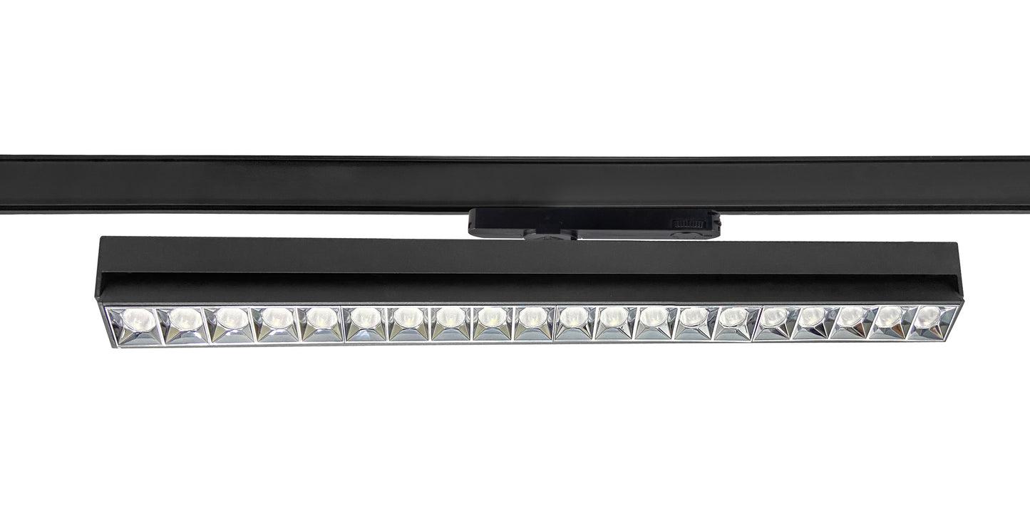 Creta Linear Track Light, 30W LED, 3000K, 2350lm, Black, 3yrs Warranty by Mantra