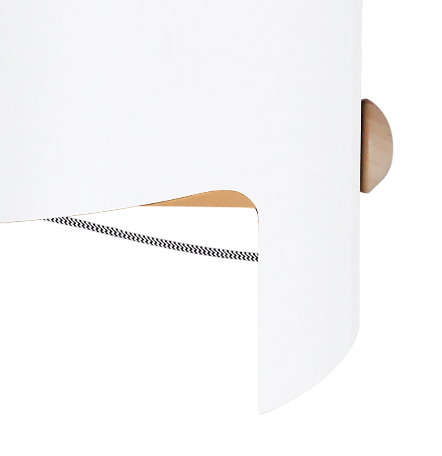 Cube Table Lamp Wide 1x40W, White Metal / Wood by Mantra