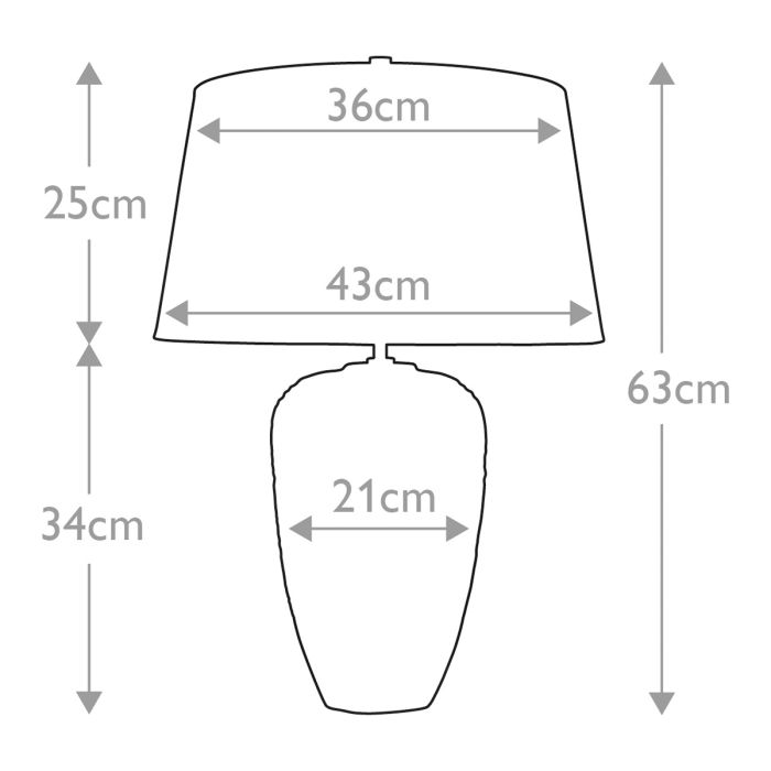Demeter 1 Light Table Lamp - Green and Brown Glaze with Brown Shade
