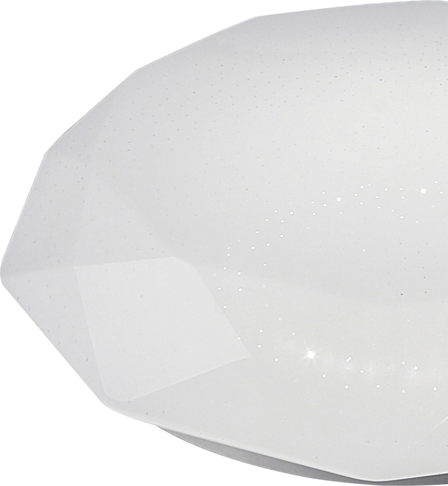 Diamante Smart Ceiling, 80W LED, 3000-5000K Tuneable White, 5200lm, Remote Control, APP, Alexa & Google Voice Control, White, 3yrs Warranty by Mantra