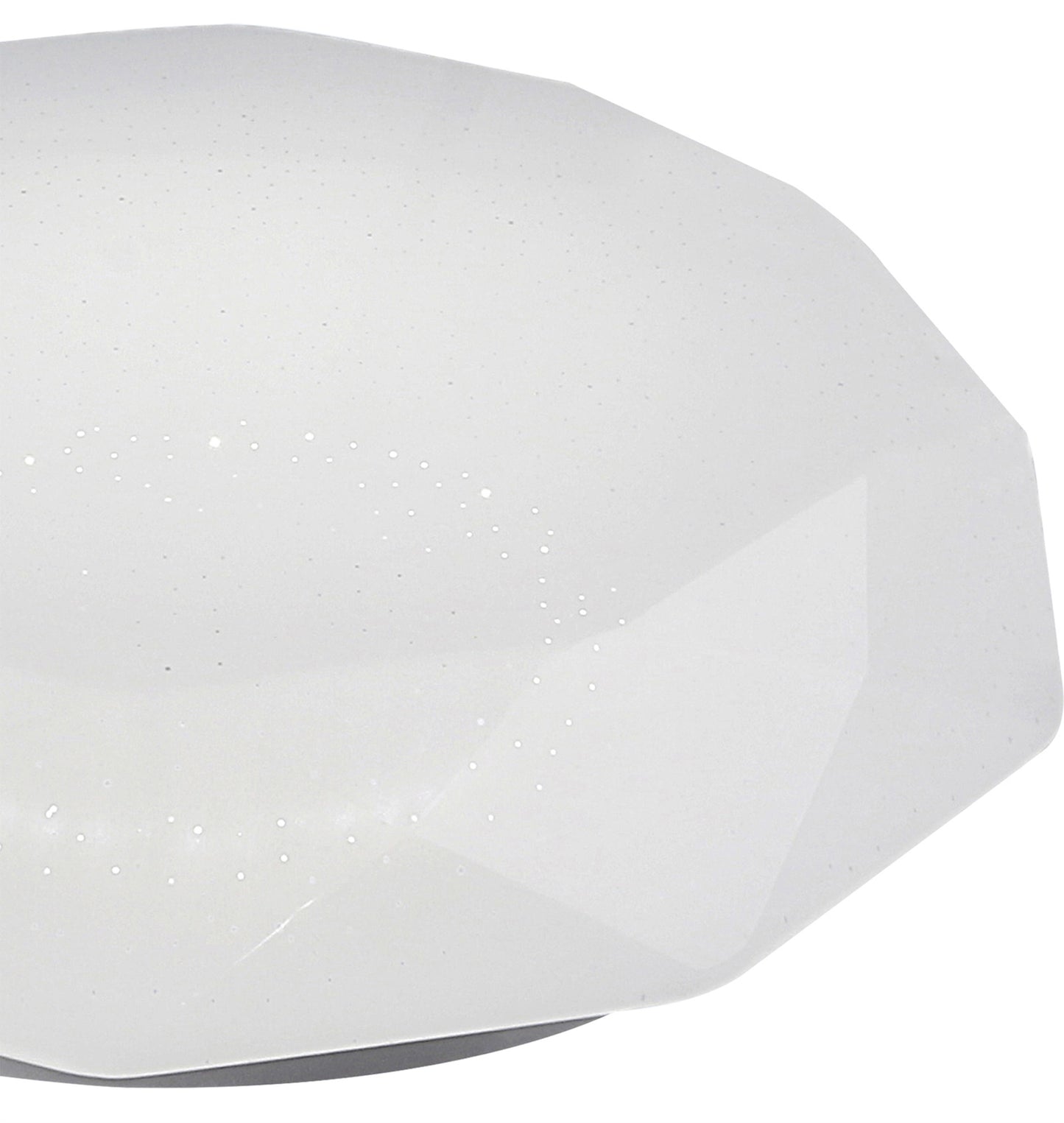 Diamante Smart Ceiling, 80W LED, 3000-5000K Tuneable White, 5200lm, Remote Control, APP, Alexa & Google Voice Control, White, 3yrs Warranty by Mantra