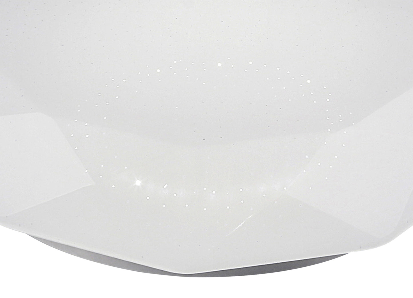 Diamante Smart Ceiling, 40W LED, 3000-5000K Tuneable White, 2600lm, Remote Control, APP, Alexa & Google Voice Control, White, 3yrs Warranty by Mantra