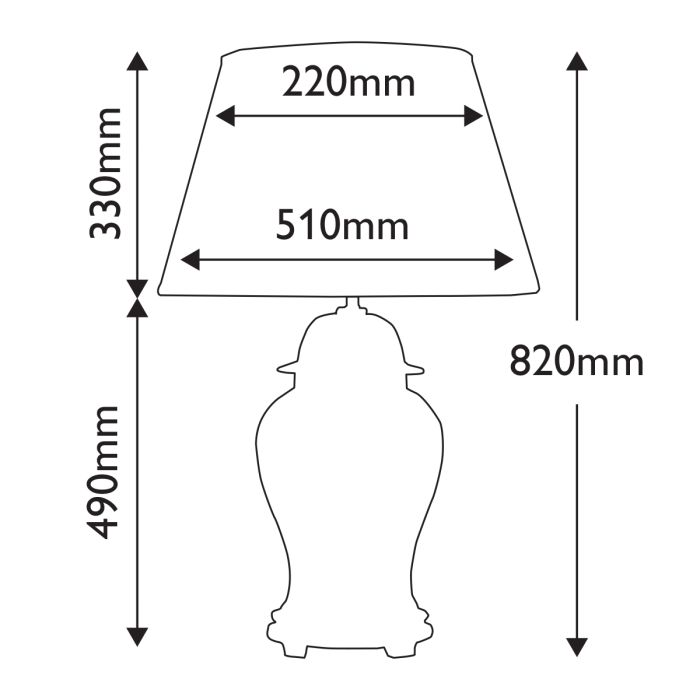 Chiling Black Table Lamp