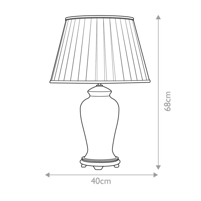 Datai 1 Light Table Lamp - Terracotta and Gold with Ivory with Black and Gold trim Shade