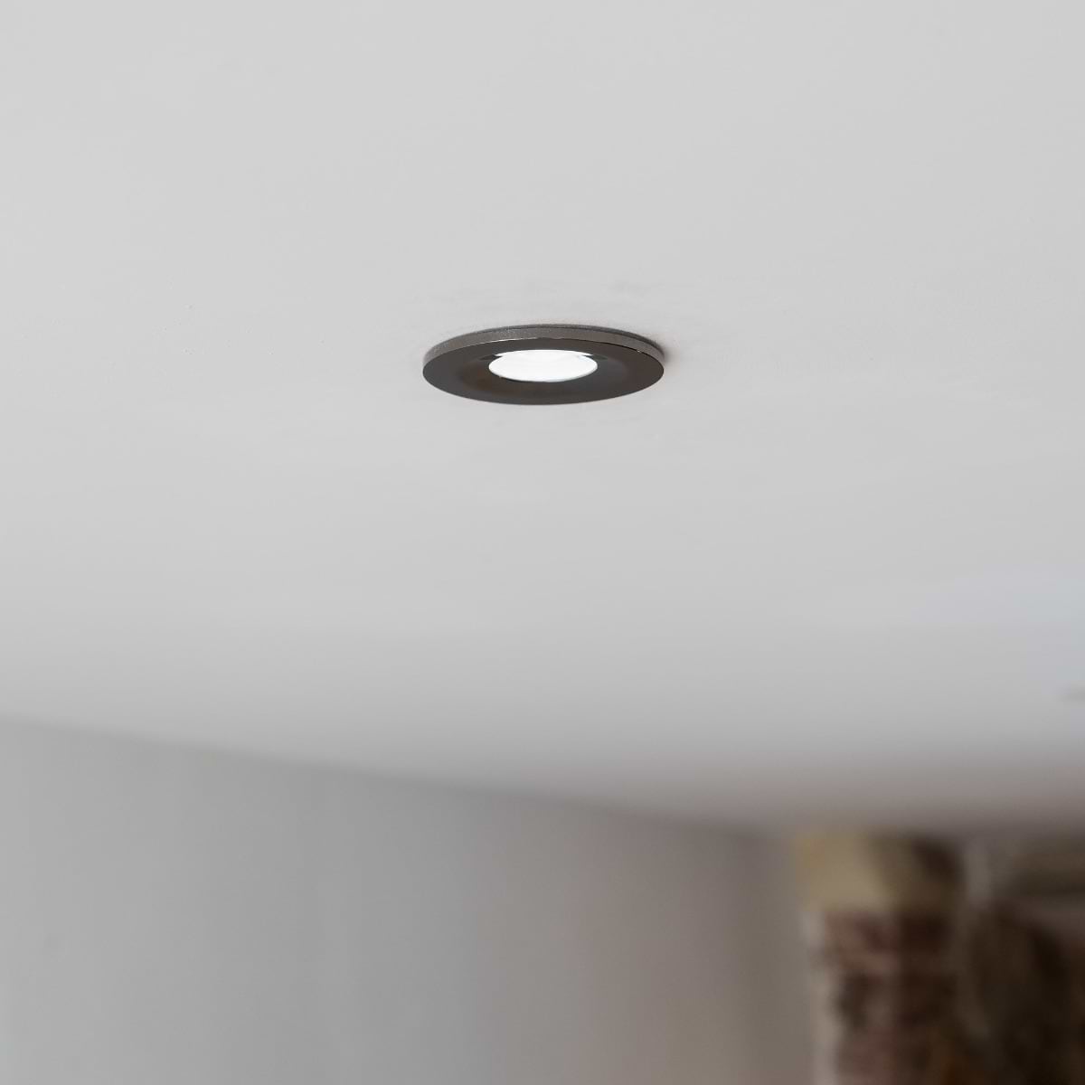 Soho Black Nickel LED Downlights, Fire Rated, Fixed, IP65, CCT Switch, High CRI, Dimmable
