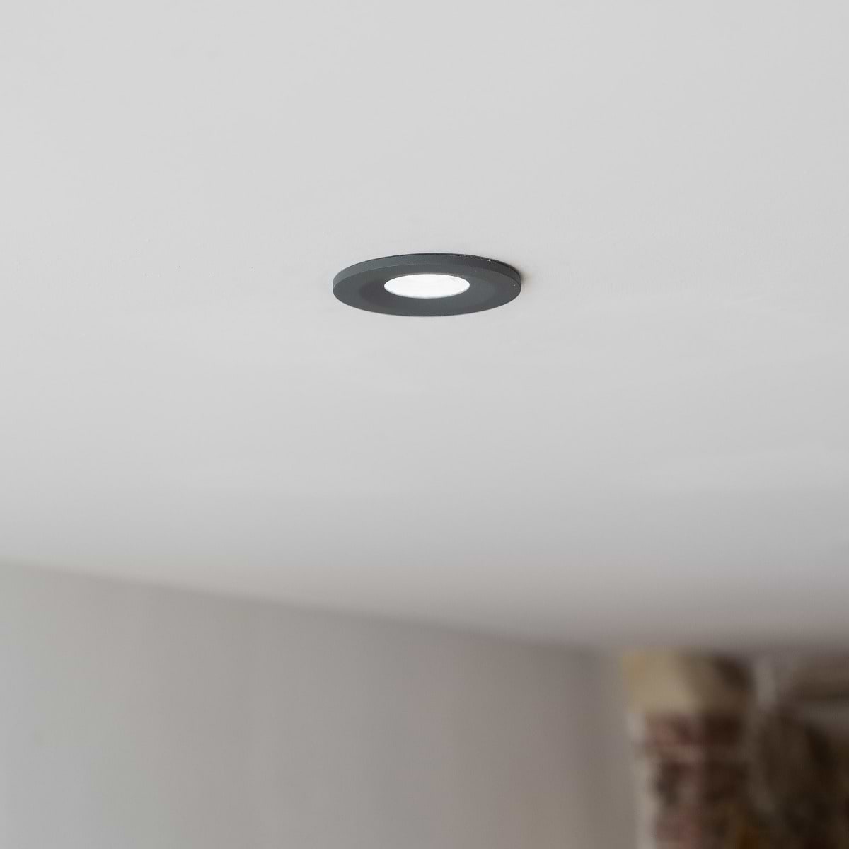 Soho Lighting Graphite Grey CCT Dim To Warm LED Downlight Fire Rated IP65