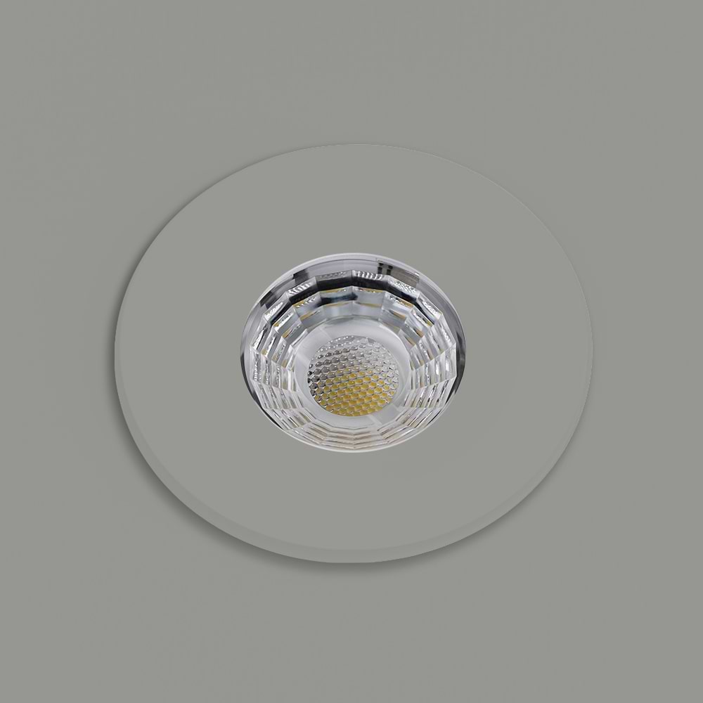 Soho Lighting Primed Paintable Integrated LED Downlight Fire Rated IP65, CCT Switch, High CRI, Dimmable