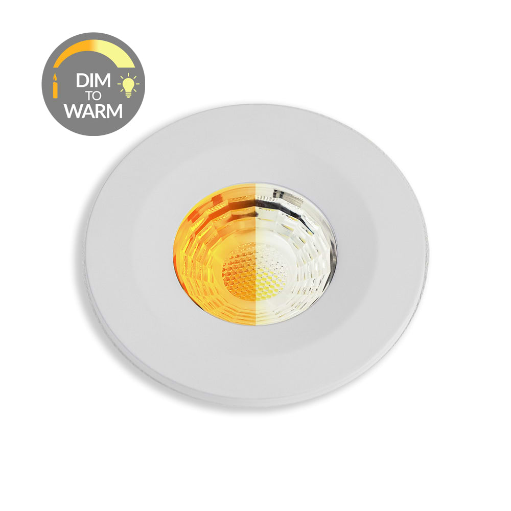 Soho Lighting Primed Paintable CCT Dim To Warm LED Downlight Fire Rated IP65