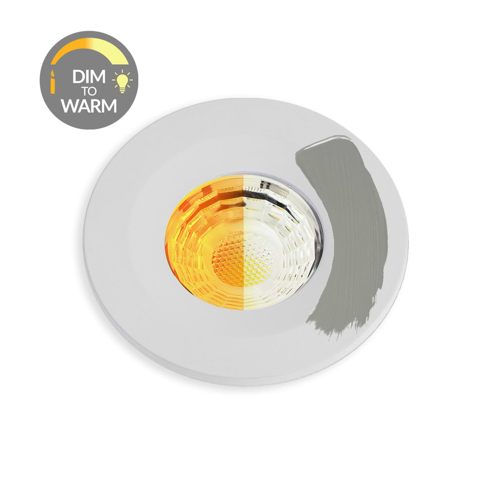 Soho Lighting Primed Paintable CCT Dim To Warm LED Downlight Fire Rated IP65