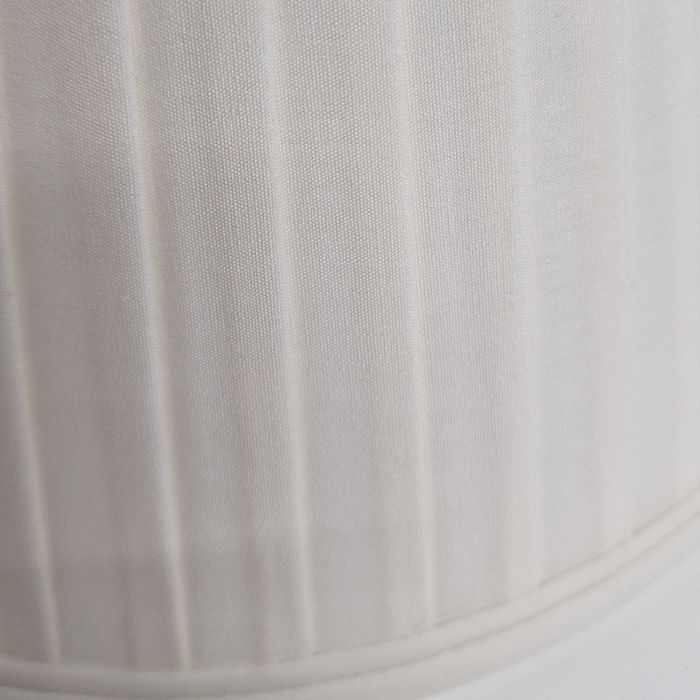 10" Cotton Fine/Pencil Pleat Ivory (25Cm)