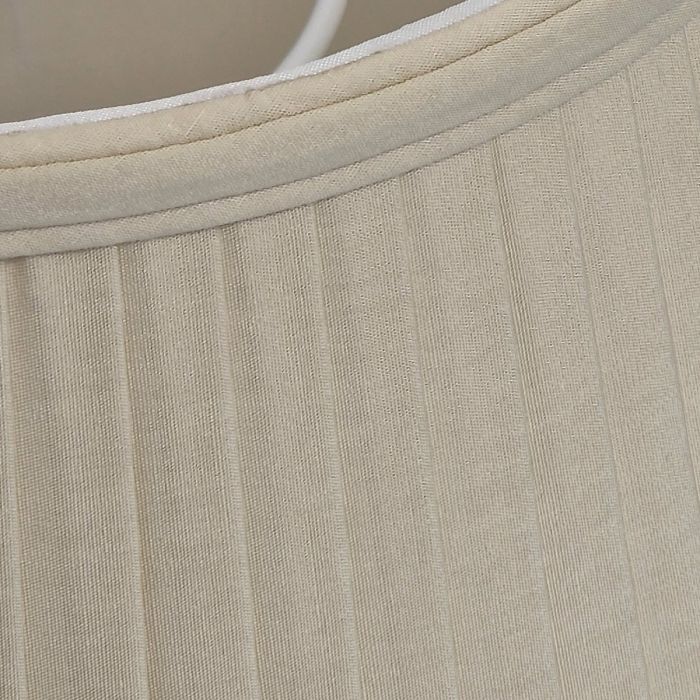 12" Cotton Fine/Pencil Pleat Oyster (30Cm)