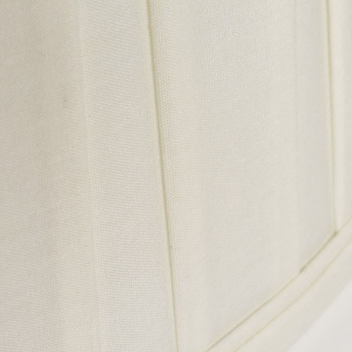 14" Cotton Box Pleat Ivory (35Cm)