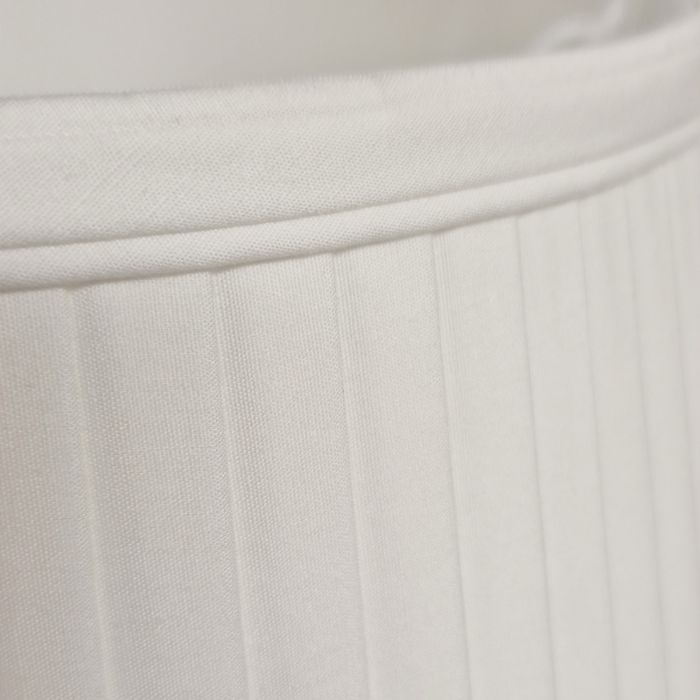 16" Cotton Fine/Pencil Pleat Ivory (41Cm)