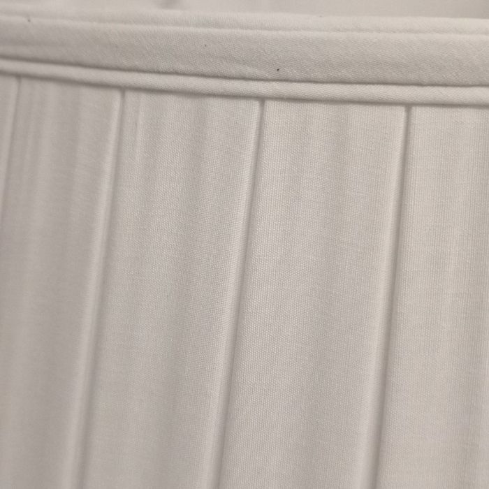 18" Cotton Box Pleat Oyster (46Cm)