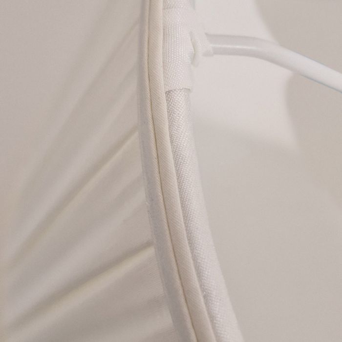 20" Cotton Box Pleat Ivory (51Cm)