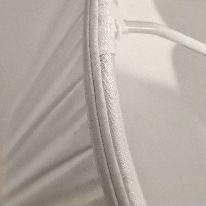 20" Cotton Box Pleat Oyster (51Cm)