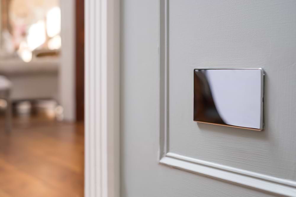 The Finsbury Collection Polished Chrome metal 2 Gang Blanking Plate Screwless