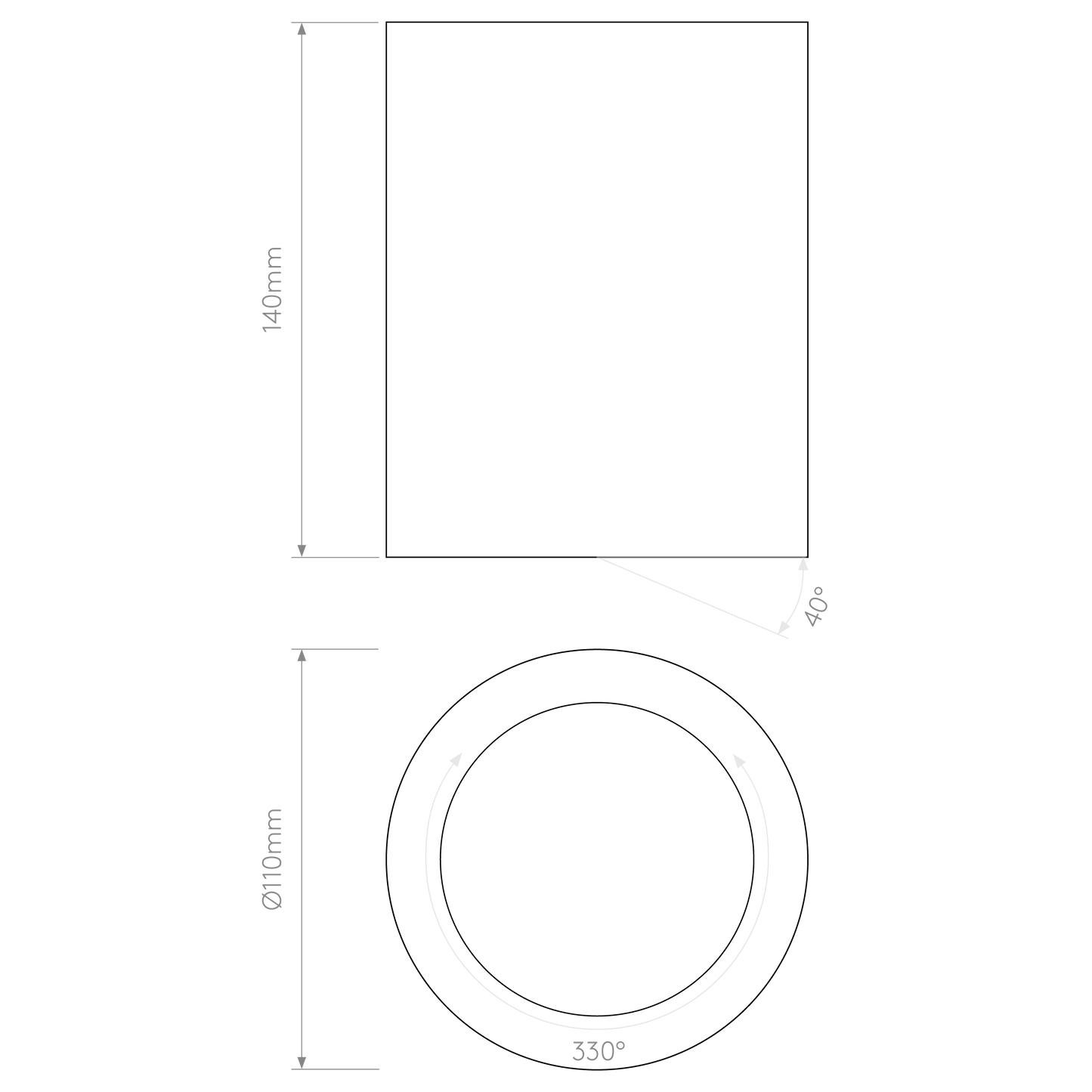 Osca Round 140 Adjustable