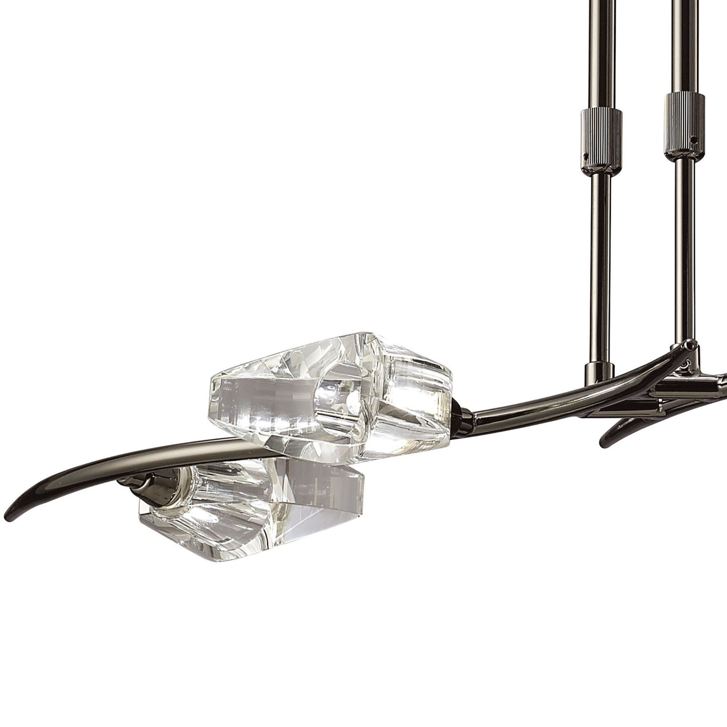 Eclipse Linear Telescopic 4 Light G9 Bar, Black Chrome by Mantra