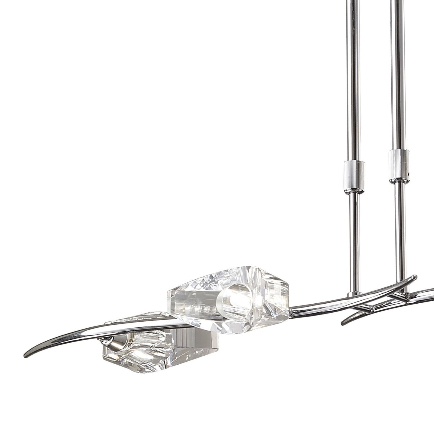 Eclipse Linear Telescopic 4 Light G9 Bar, Polished Chrome by Mantra