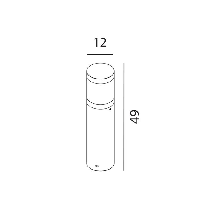 Egersund LED Short Bollard - Graphite
