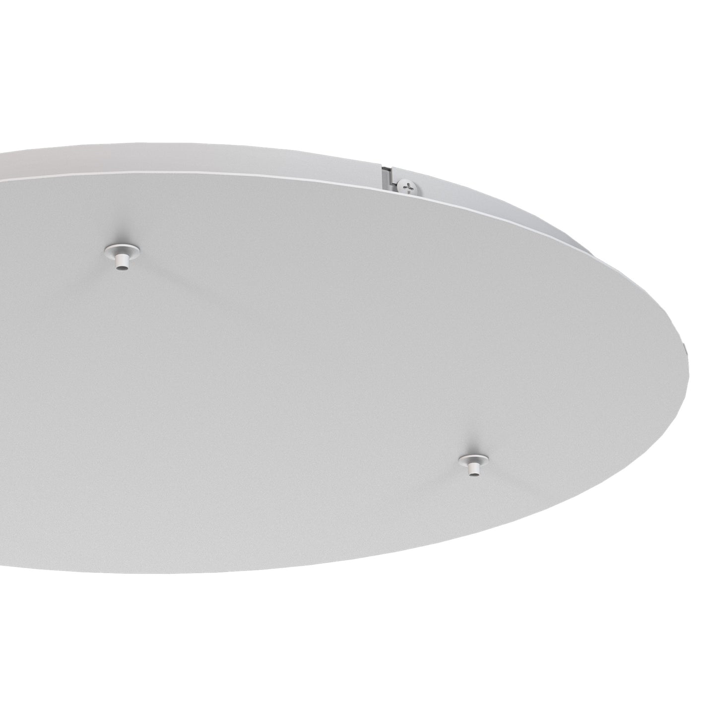 Elsa 3 Hole 500mm Round Canopy Kit, White by Mantra