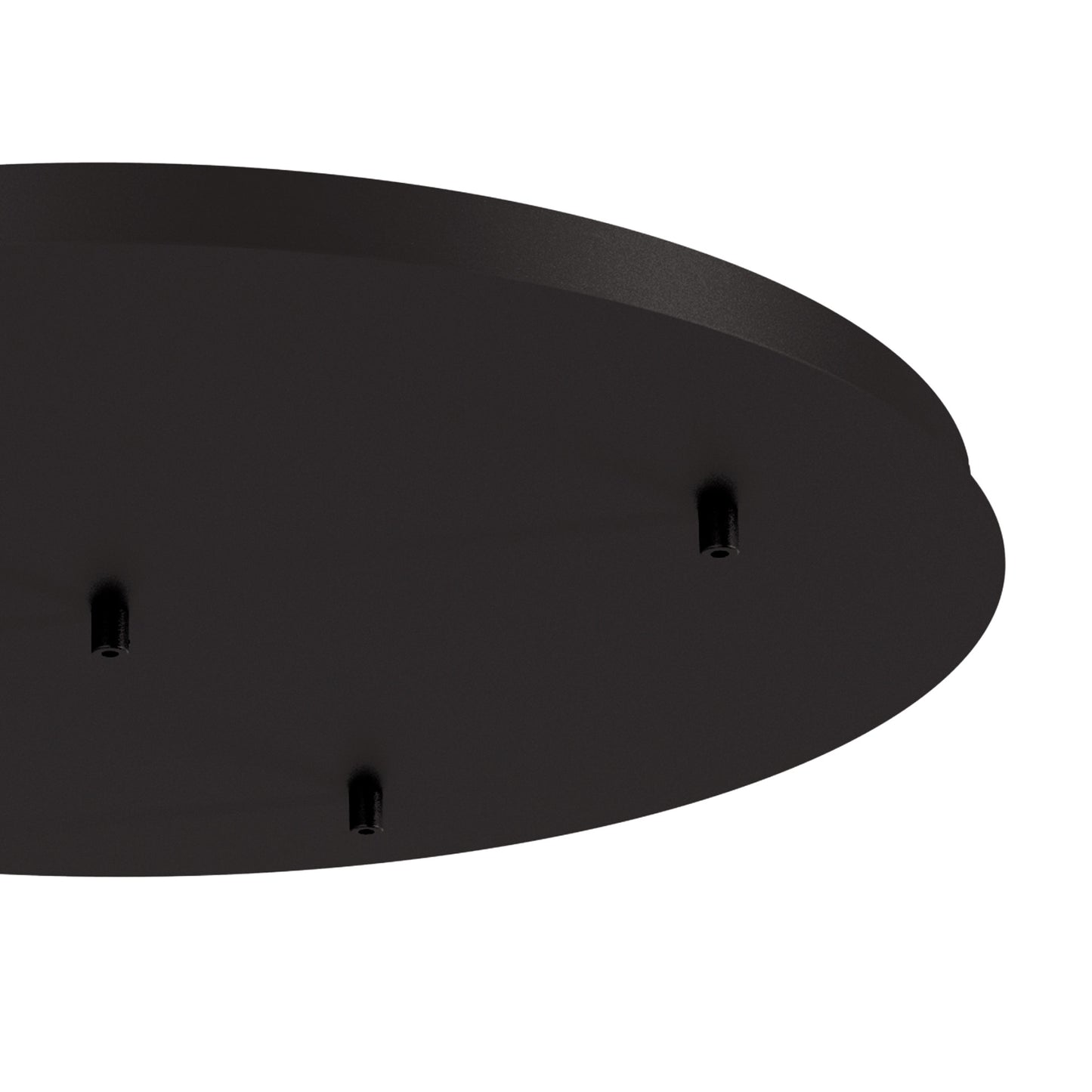 Elsa 5 Hole 600mm Round Canopy Kit, Black by Mantra