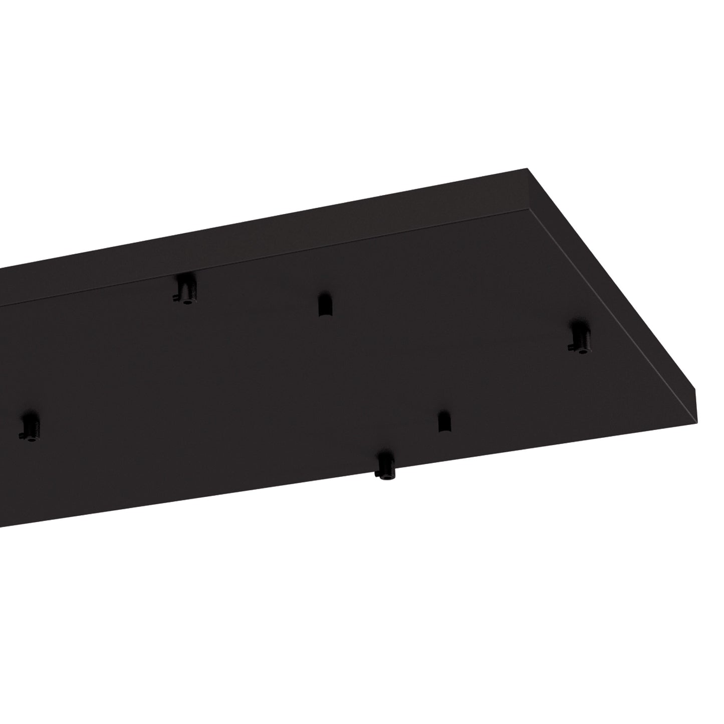 Elsa 7 Hole 940 x 460mm Rectangular Canopy Kit, Black by Mantra