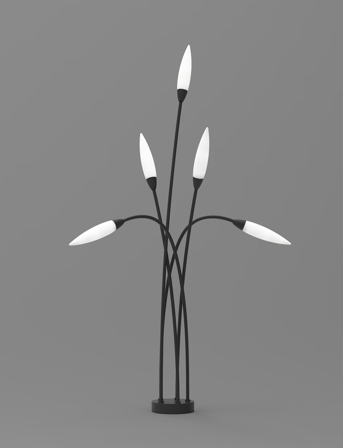 Espiga Multi-Head Post Lamp, 5 x G9, IP65, Anthracite, 2yrs Warranty by Mantra