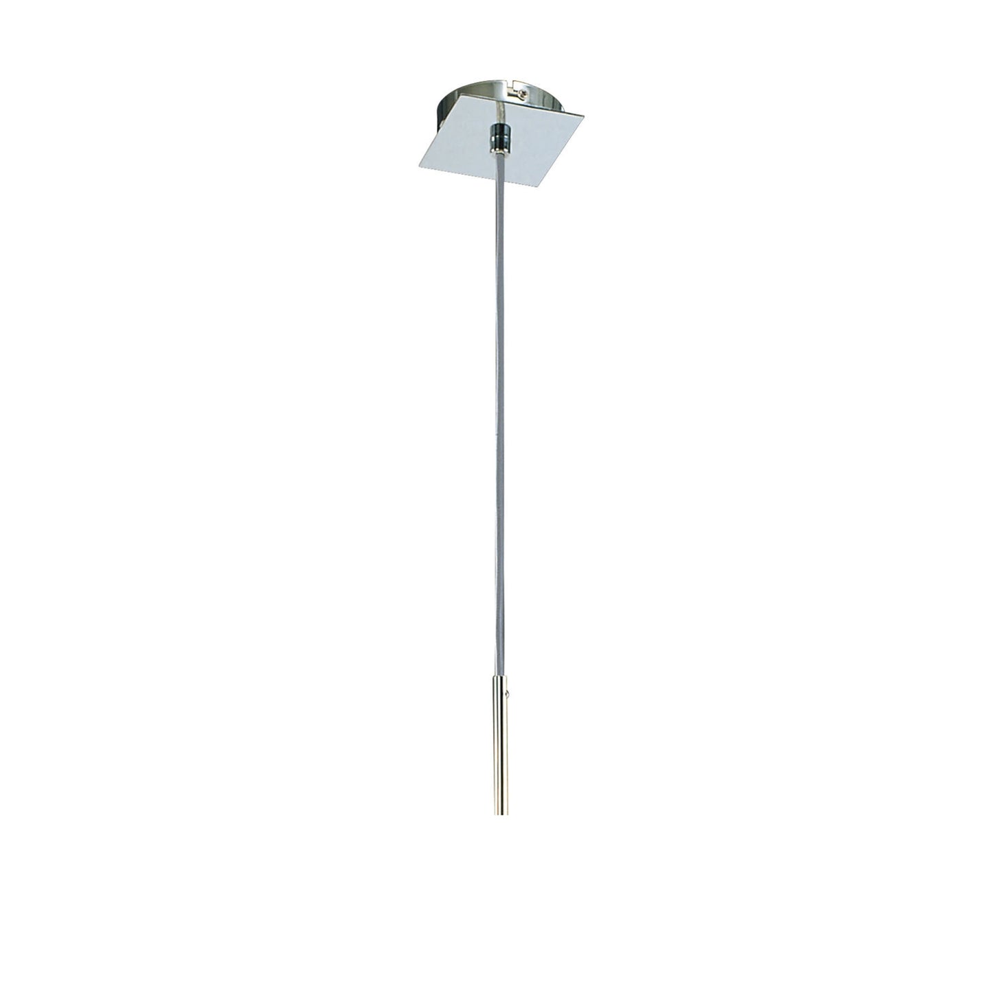 Euphoria Pendant 1 Light L1/SGU10, Polished Chrome/Opal White Glass, CFL Lamps INCLUDED by Mantra