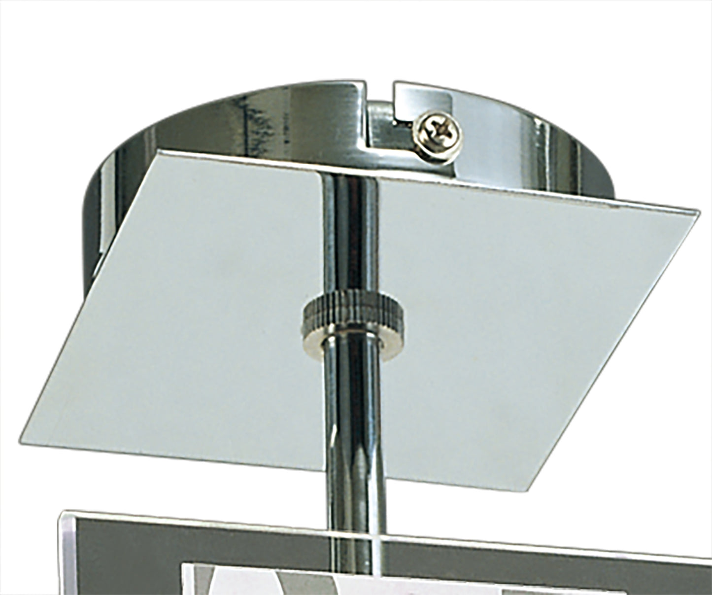 Euphoria Ceiling 1 Light L1/SGU10, Polished Chrome/Opal White Glass, CFL Lamps INCLUDED by Mantra